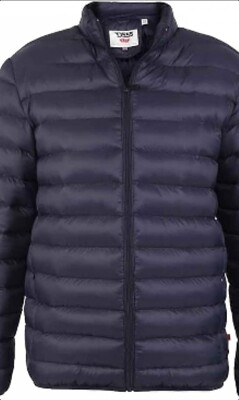 D555 Herren Rowland Kingsize warme Pufferjacke Mantel marineblau Größe 4Xl bis 8XL