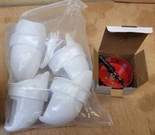 Rain Proof Poultry Feeder Port Gravity Feed Kit for Buckets 4 Port DIY - NEW 