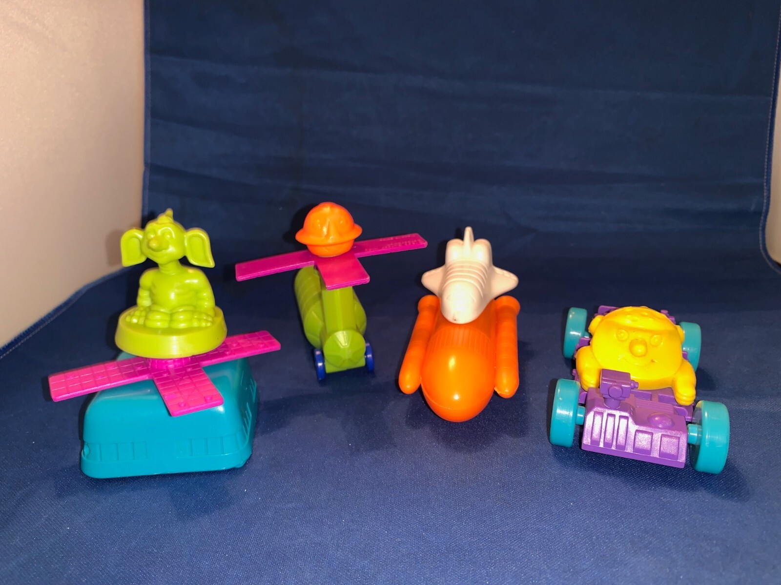 Burger King Kids Meal Spacebase Racers 4-Piece Collectible Toy Set 1989