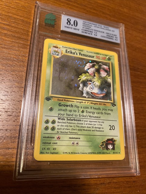 Erika’s Venusaur Holo Rare 4/132 Gym Challenge Unlimited Pokemon Card