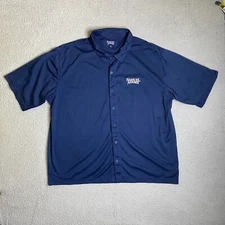 Samuel Adams Shirt Adult XL Button Up Short Sleeve Logo Beer Lager Party Casual