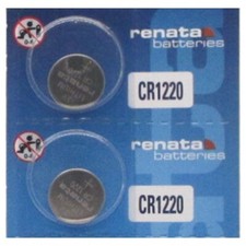 2 Renata CR1220 DL1220 ECR1220 BR1220 KCR1220 LM1220 Batteries