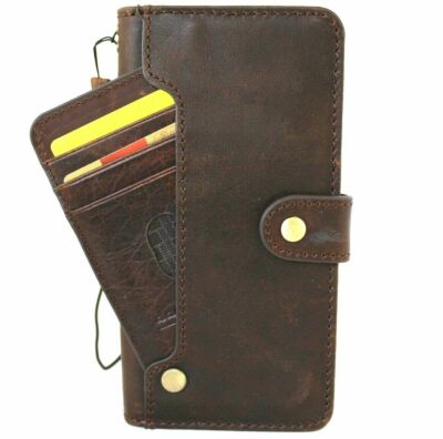 Genuine Vintage Leather Case For Samsung Galaxy Note 20 Ultra 5G Wallet Book ID 