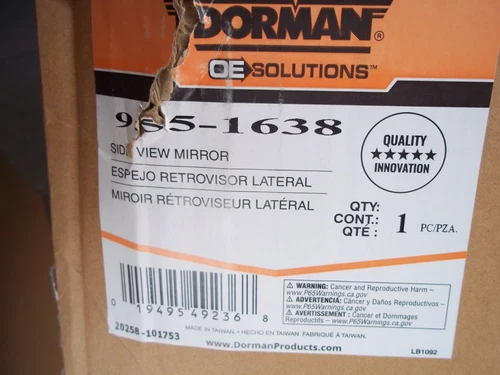 Door Mirror Dorman 955-1638 fits 05-12 Nissan Pathfinder