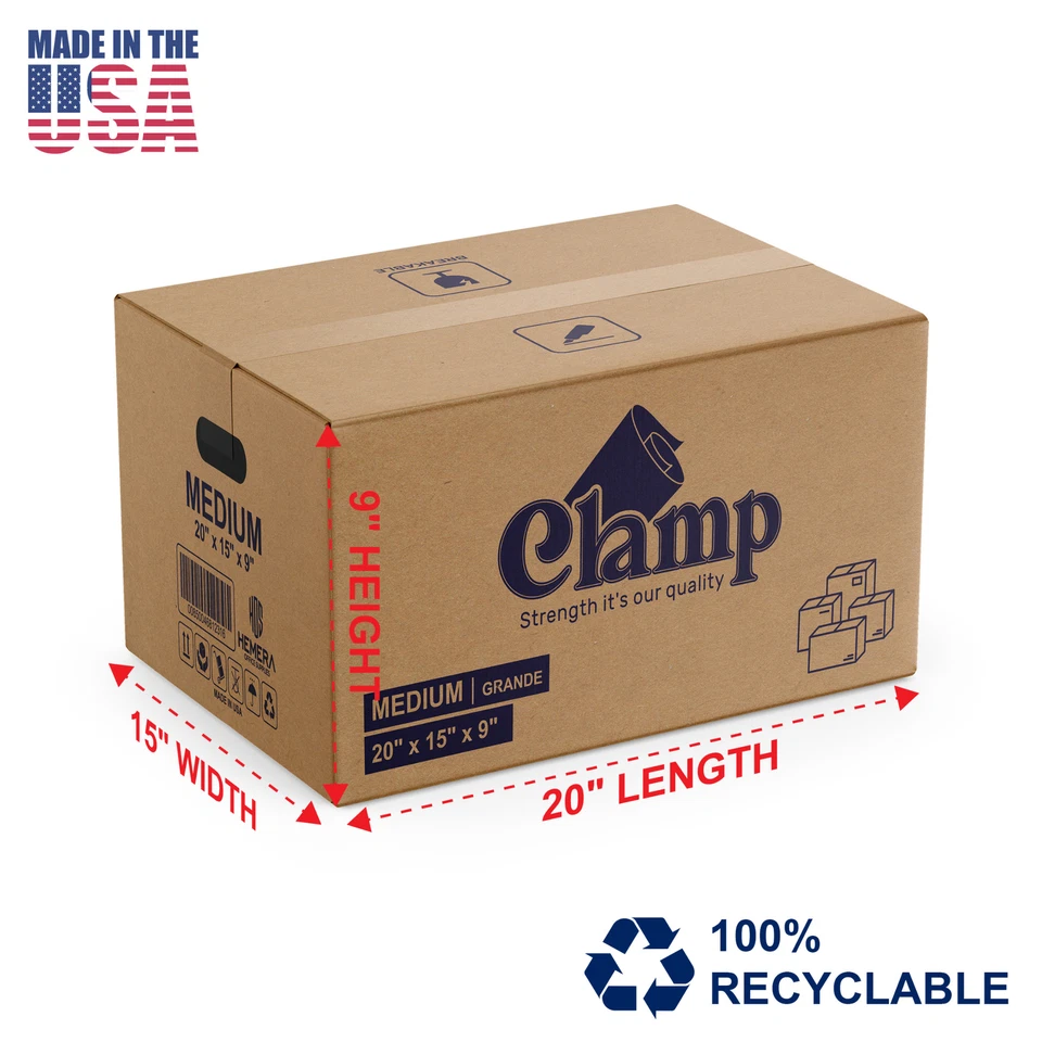 Champ Medium Moving Box 20" x 15" x 9" (Pack of 50) - Image 2 of 3
