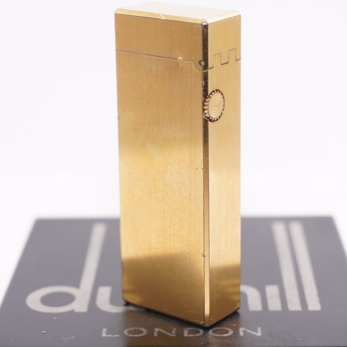 Dunhill ゴールドメタルライター テクスチャー レトロ Dunhill ゴールドメタルライター テクスチャー レトロ Rare