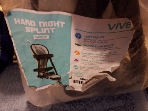 Plantar Fasciitis Splint by Vive-Hard Plantar Fasciitis Night Splint-Small - Picture 8 of 9