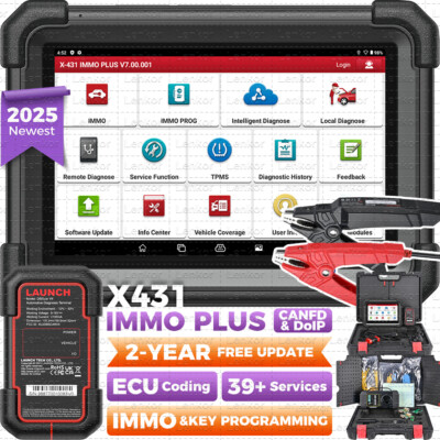 LAUNCH X431 IMMO PLUS PAD VII Key Programming Car Diagnostic Tool ECU Clone