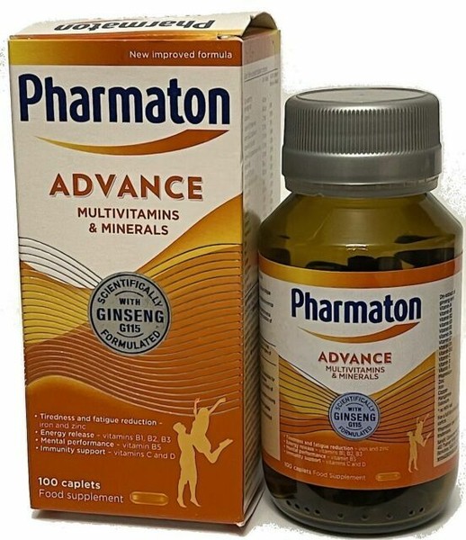 Pharmaton Advance Multivitamins and Minerals Food Supplement (100