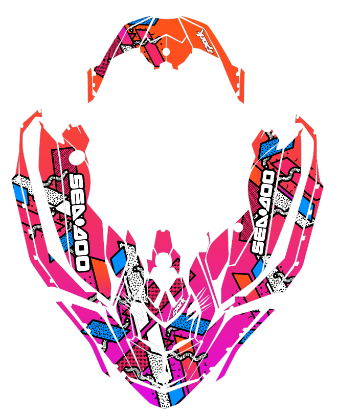Seadoo Spark trixx Bombardier 2up + 3up Jet Ski Graphic Decal