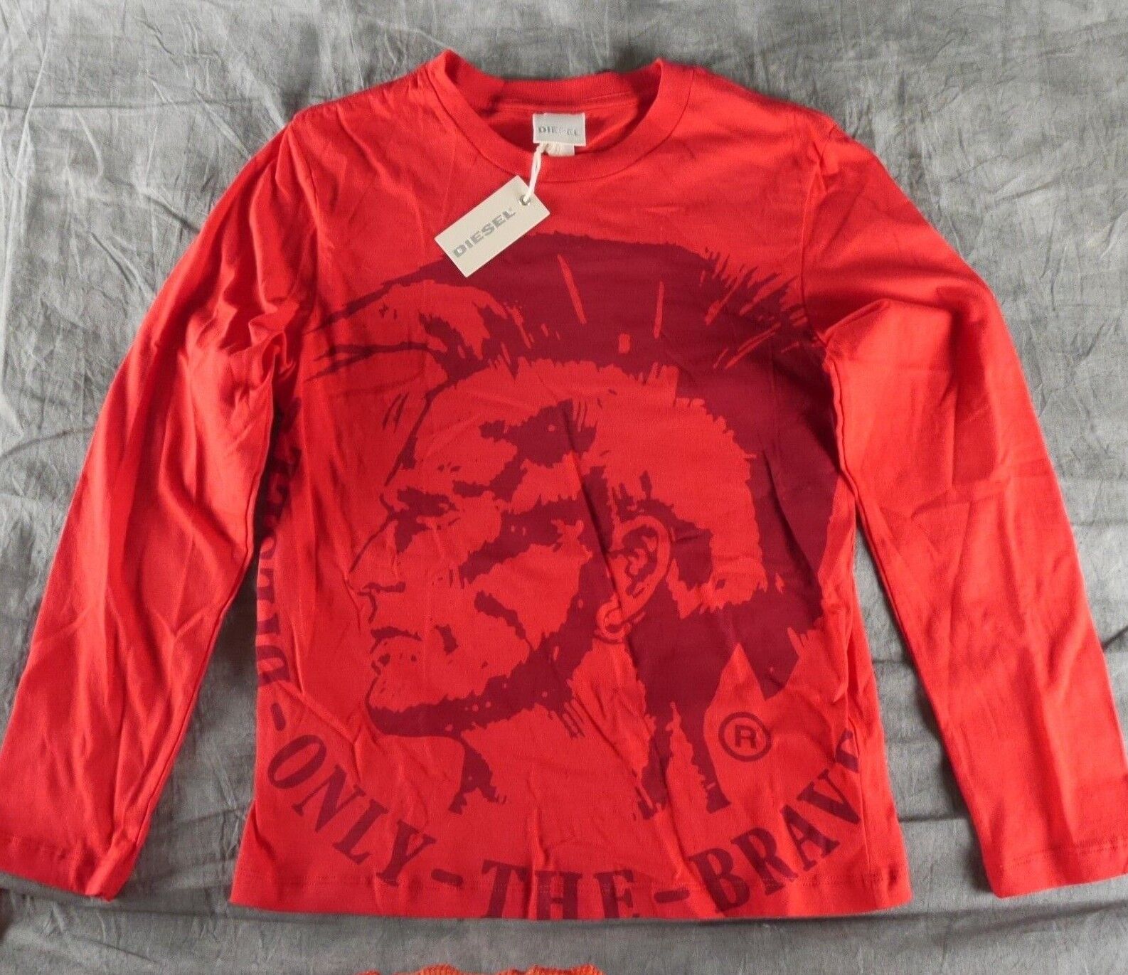 polet roman Mudret NWT Diesel TIDETY ONLY THE BRAVE Mohawk Red Long Sleeve T-Shirt Youth Sizes  ANB | eBay