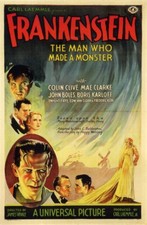 FRANKENSTEIN Movie Poster - Boris Karloff / Colin Clive 1931 - 18"x12" - reprint