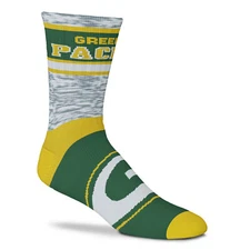 NEW Green Bay Packers Double Deuce Gray Knit Crew Socks 2 Sizes Available NFL
