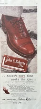 International Shoe Company St Louis Mo John C Roberts Shoe Vintage Print ad 1950
