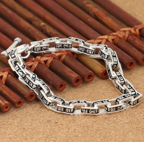 NKlaus bracciale in argento 925 22cm catena ancora lunga