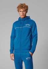 Image of Hugo Boss full tracksuit bright blue top large bottoms medium Shorts M rrp £380