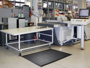 3' x 5' complete comfort 2 rubber anti fatigue mat beveled edges all 4 sides 