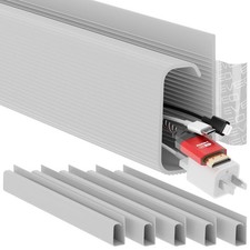 6 Pack Cable Management Under Desk J Channel Cable Management Cord Hider