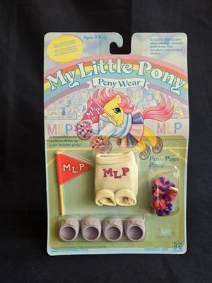 Neues G1 My Little Pony, Pom Pom Pony Kleidungsset Hongkong, mein kleines