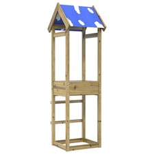 Play Tower Brown Outdoor Recreation Children Playground Backyard Set  vidaXL