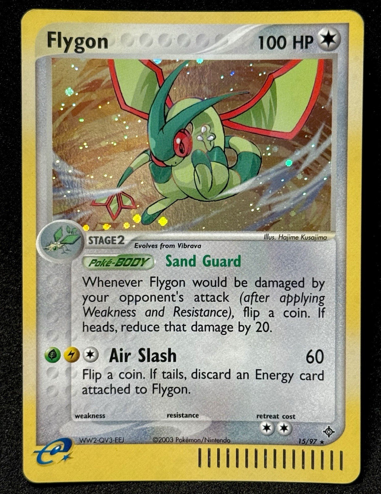 Pokemon Flygon 15/97 COSMOS HOLO EX Dragon 2003 Pokemon League