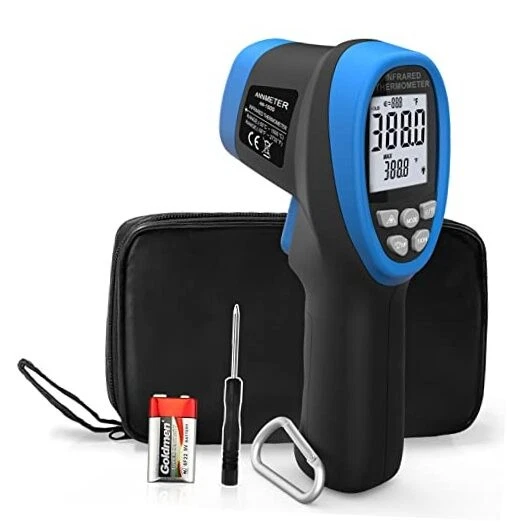Blue Non-Contact High Temperature Infrared Thermometer - AI-1500
Opens in a new window or tab