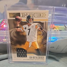 2018 Panini Playbook Play Action Ben Roethlisberger  Player-Worn Jersey Card