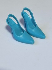 Barbie Basics Blue Close Toe Slingback Heels Shoes