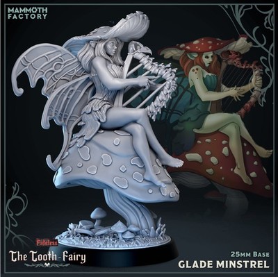 Glade Minstrel - Fairy Bard - Pose 1 | Mammoth Factory | D&D | 25mm