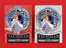 🔥Jack Leiter -2025 Panini Prizm Talisman /399 Red Pulsar & Base Texas #12