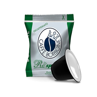 100 Capsule CAFFÈ BORBONE Respresso Decaffeinato (Kompatibel Nespresso)