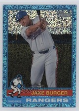 2025 Topps Heritage Chrome Light Blue Sparkle Refractor Jake Burger #352 1i5e