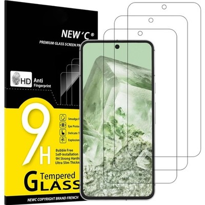 er Pack Displayschutzfolie für Google Pixel 8, 9H Härte, Ultra-klar, Kratzfest