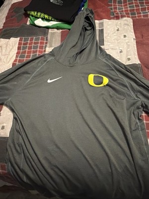 Xl Nike Dri-fit Long Sleeve Lightweight Oregon Ducks Hoodie
