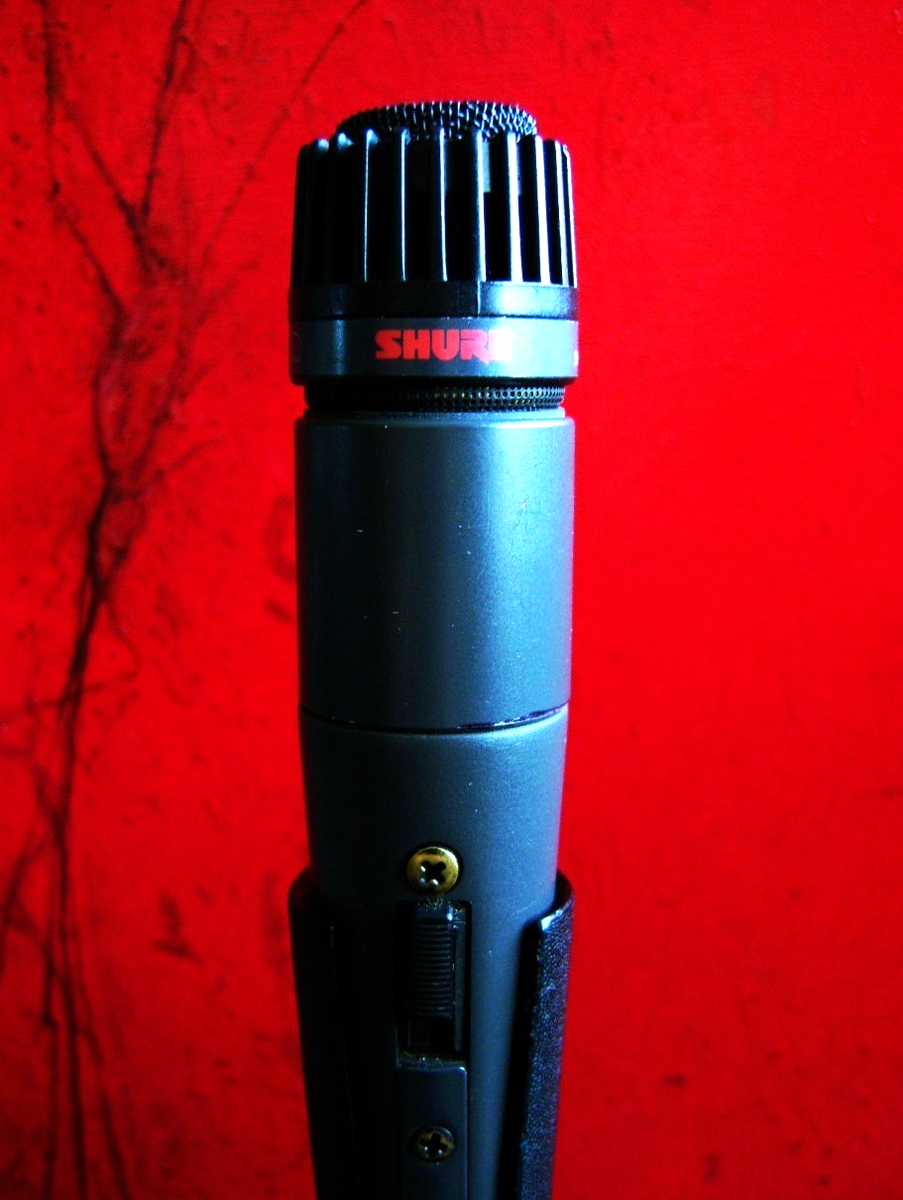Vintage 1980's Shure PE65L cardioid dynamic microphone Lo Z w