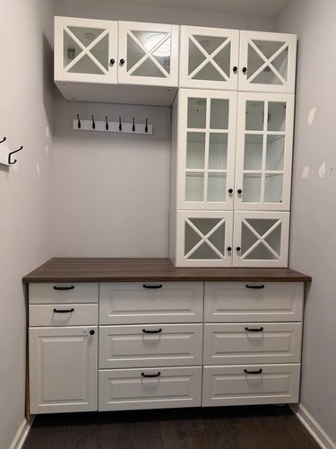 READ DESCRIPTION IKEA BODBYN OFF-WHITE CABINET DOORS & DRAWER FRONTS