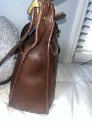 vintage coach #9966 legacy zip shoulder bag in mahogany | eBay