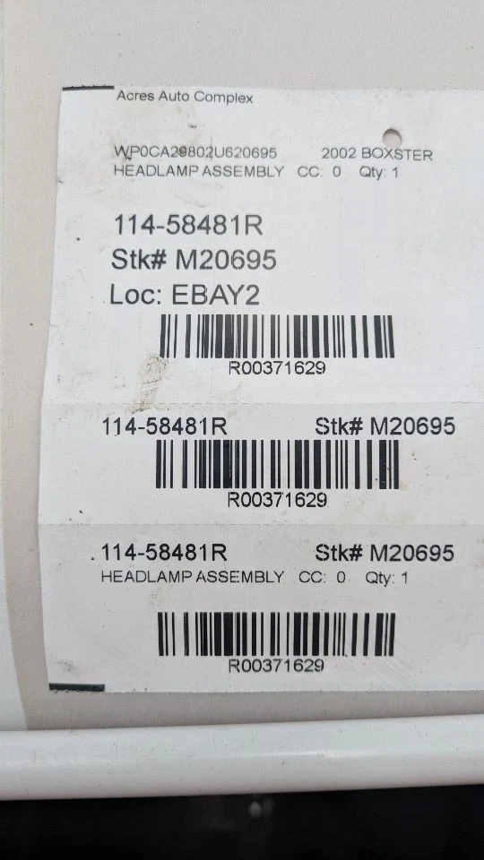 Used Right Headlight Assembly fits: 2002 Porsche BOXSTER w/o Litronic Right Grad - Image 4 of 4