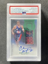 2021-22 Eminence Charles Barkley Peerless Patch Jersey Green /3 PSA 9 Auto POP 1