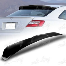 ABS UNPAINTED BLACK REAR WINDOW ROOF VISOR SPOILER FIT 06-11 HONDA CIVIC COUPE