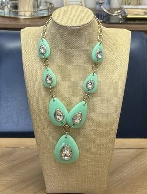 Anna & Ava Green Faux Stone Necklace