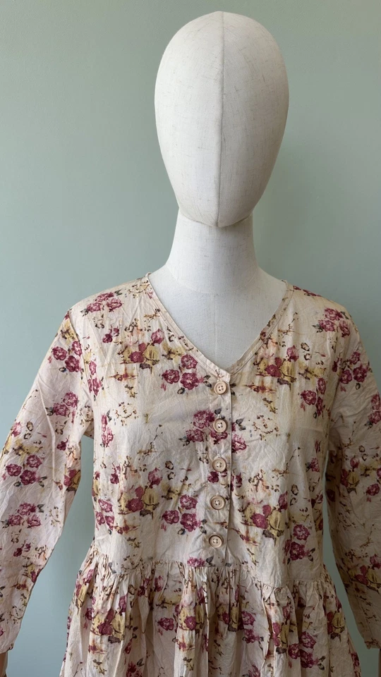 Ewa i Walla Women's Tunic Elina Flower Print Cotton Dress Size S 44888 SS23 - Image 3 of 4