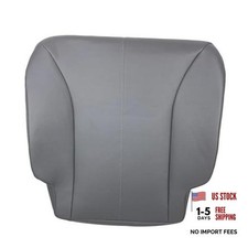 Front Driver Side Bottom Gray Artificial Leather Seat Cover Replacement for
