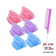 36PCS Self Grip Hair Curlers Set - Heatless Rollers 0.6 Inch - Self Grip