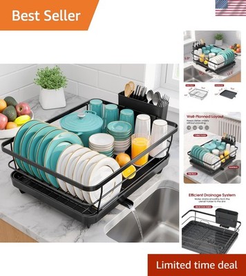 Stainless Steel Dish Drying Rack - Effortless Installation & Space Saver