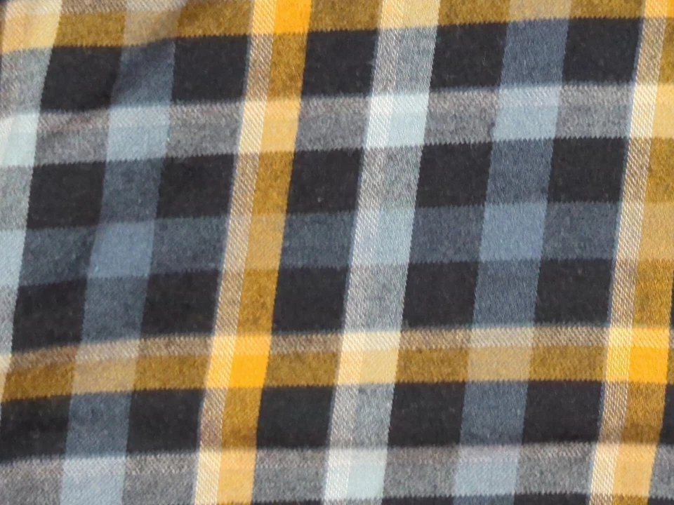 Pendleton Shirt Men Large Blue Check Wool Cotton Long Sleeve Flannel Canterbury  - Image 4 of 4