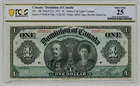 1911 $1 Dominion of Canada, DC-18b - Very Fine, PCGS VF25