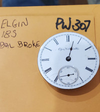 ELGIN 18/S POCKET WATCH MOVEMENT  PW307