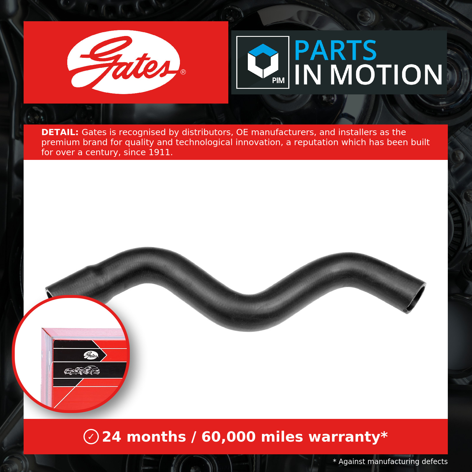 Radiator Hose 05-4166 Gates Coolant 51870150 427554166 Top Quality Guaranteed