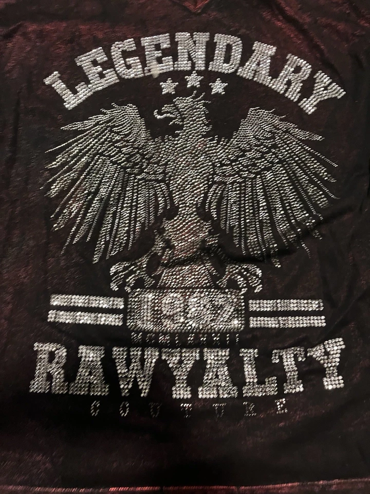 Camiseta Realty Couture 3X Legendary Phoenix estrás tachonada hecha en EE. UU. Foto 3 de 4